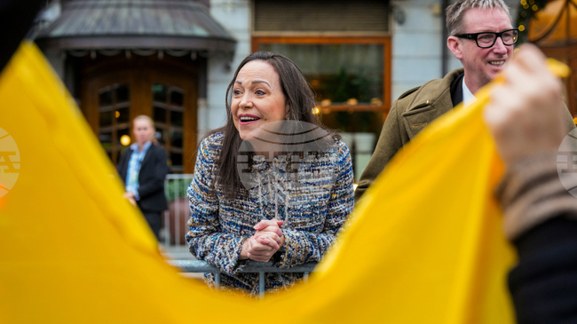 Венецуелската носителка на Нобелова награда за мир заяви, че се стреми към мирен преход след Мадуро