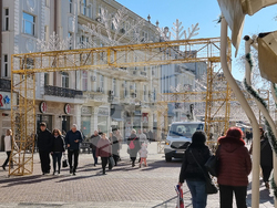 Пловдив - коледна украса - инцидент