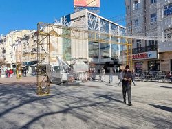 Пловдив - коледна украса - инцидент