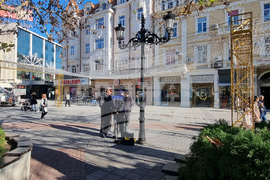 Пловдив - коледна украса - инцидент