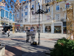 Пловдив - коледна украса - инцидент