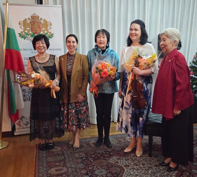 Благотворителен концерт, организиран от Японо-българската асоциация, се състоя в резиденцията на посланика на България в Токио