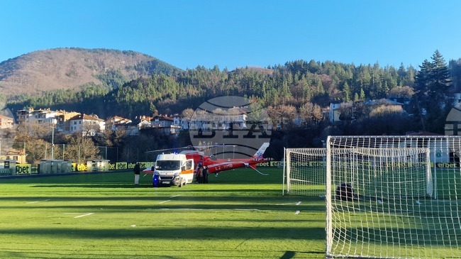 С медицински хеликоптер транспортираха в Пловдив мъж на 50 години с черепно-мозъчна травма