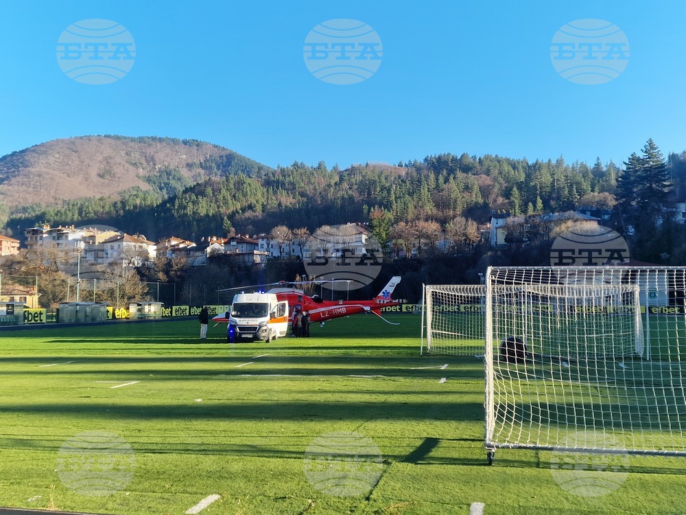 С медицински хеликоптер транспортираха в Пловдив мъж на 50 години с черепно-мозъчна травма