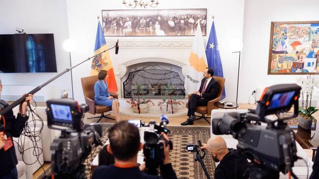 МОЛДПРЕС: Президентът на Молдова се срещна с кипърския си колега 