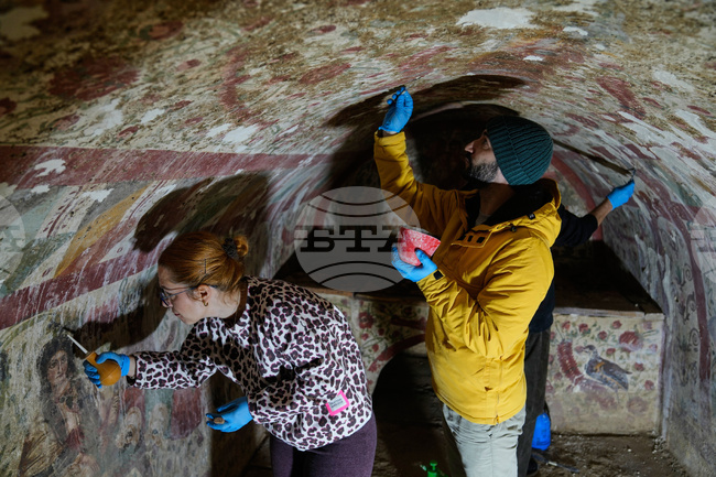 APTOPIX Turkey Tomb Fresco