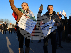 Пловдив - протест с искане за премахване на мантинелите и разширяване на пътя