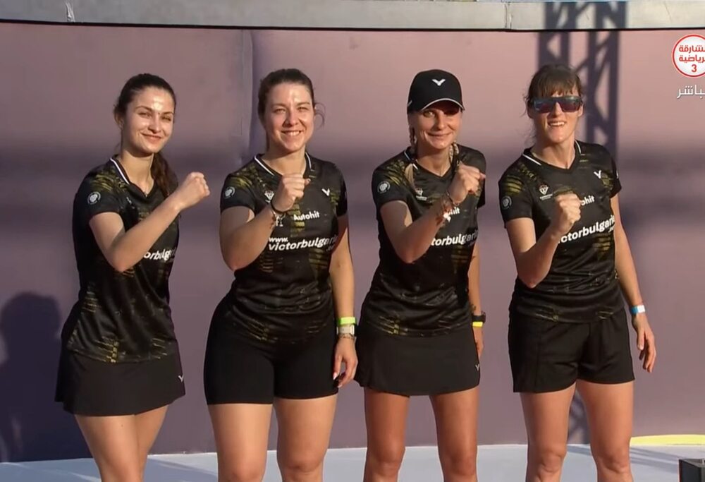 Женският национален отбор на България спечели сребърни медали на първото Световно първенство по Air Badminton в ОАЕ