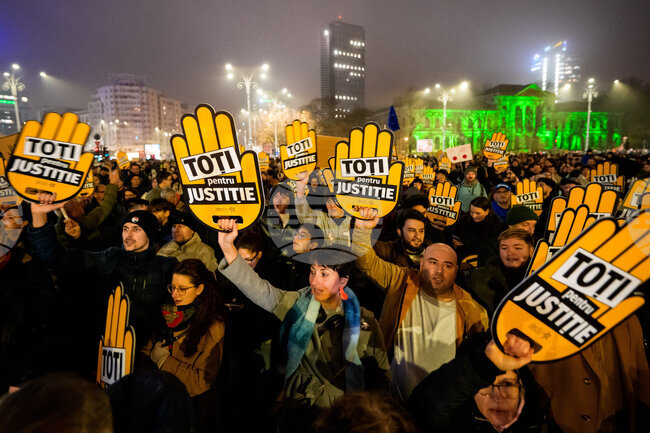 Romania Justice Protest
