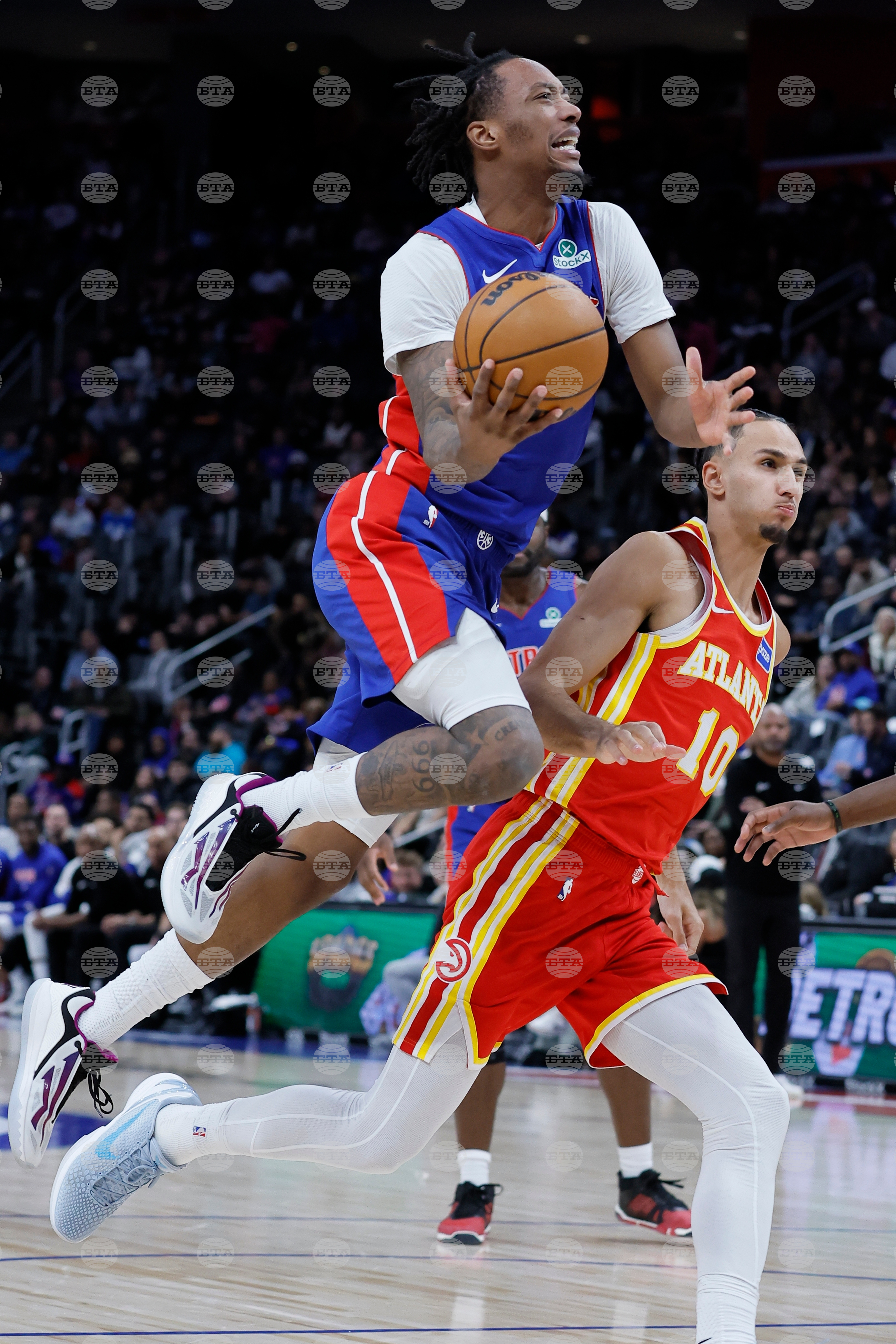 Hawks Pistons Basketball