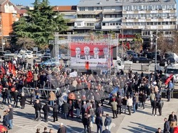 Македония - протест