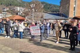 Смолян - изсичане на дървета - протест