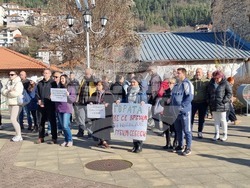 Смолян - изсичане на дървета - протест