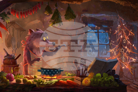 France Christmas Wolf