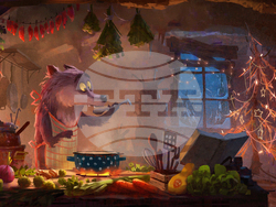 France Christmas Wolf