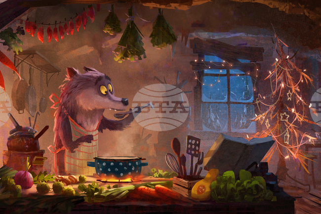 France Christmas Wolf