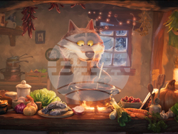 France Christmas Wolf