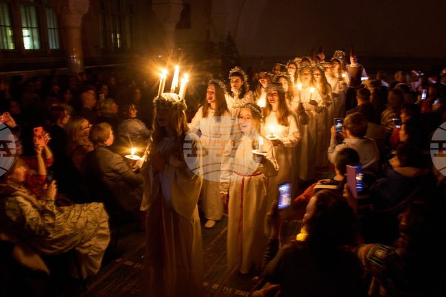 APTOPIX Russia St. Lucia's Day