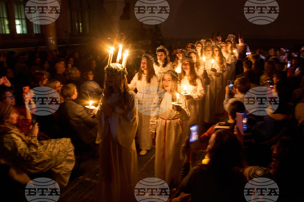 APTOPIX Russia St. Lucia's Day