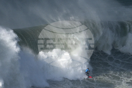 APTOPIX Portugal Big Wave Surfing
