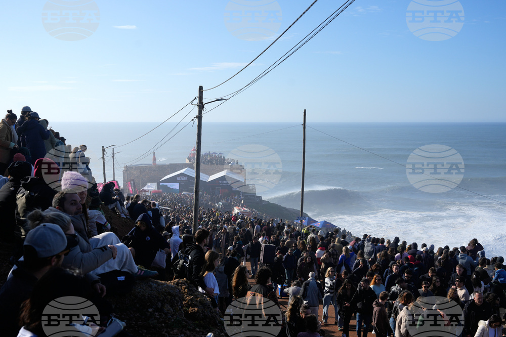 APTOPIX Portugal Big Wave Surfing