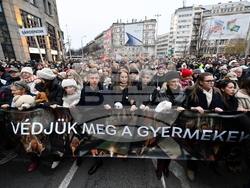 Hungary-Child-Welfare-Protest