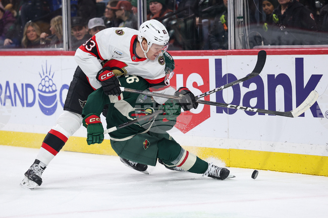 APTOPIX Senators Wild Hockey