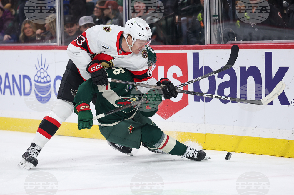 APTOPIX Senators Wild Hockey