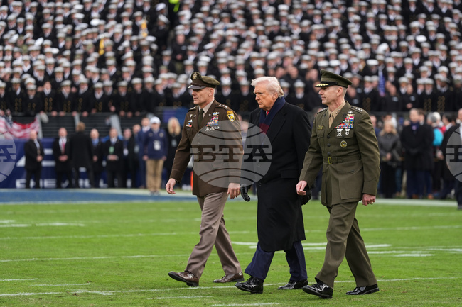 APTOPIX Trump Army Navy Football