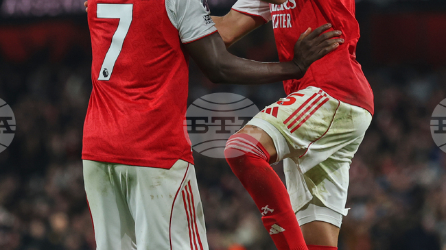 Нападателят на Арсенал Букайо Сака: „Обикновено ние допускаме голове в последните минути този сезон, така че е приятно да бъдем от другата страна“