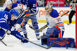 Oilers Maple Leafs Hockey