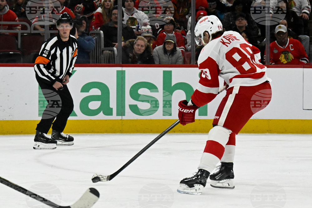 Red Wings Blackhawks Hockey