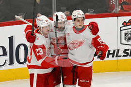 Red Wings Blackhawks Hockey