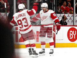 Red Wings Blackhawks Hockey