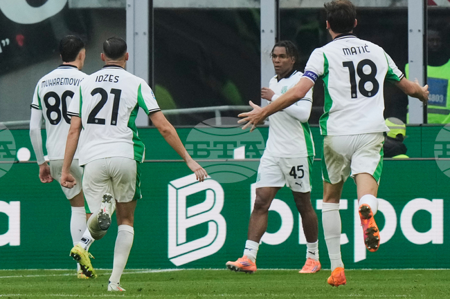 Милан стигна само до равенство при домакинството си срещу Сасуоло в Серия А