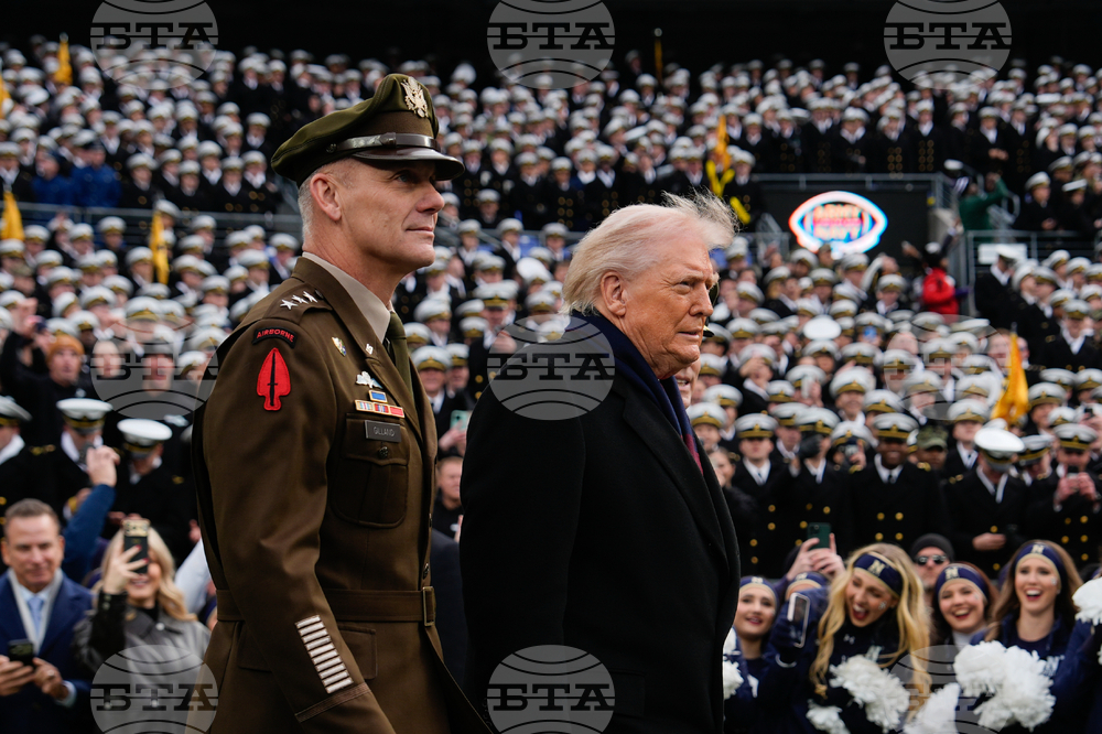 APTOPIX Trump Army Navy Football