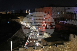 Israel Daily Life Holiday Lights