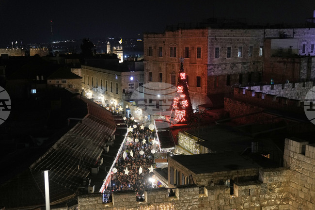 Israel Daily Life Holiday Lights