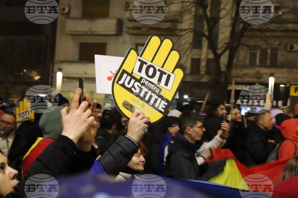 Fresh Protest against Corruption in Judicial System in Romania, Demonstrators Address PM 