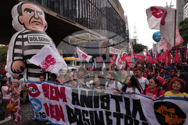 Brazil Bolsonaro Protest