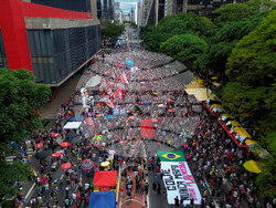 Brazil Bolsonaro Protest