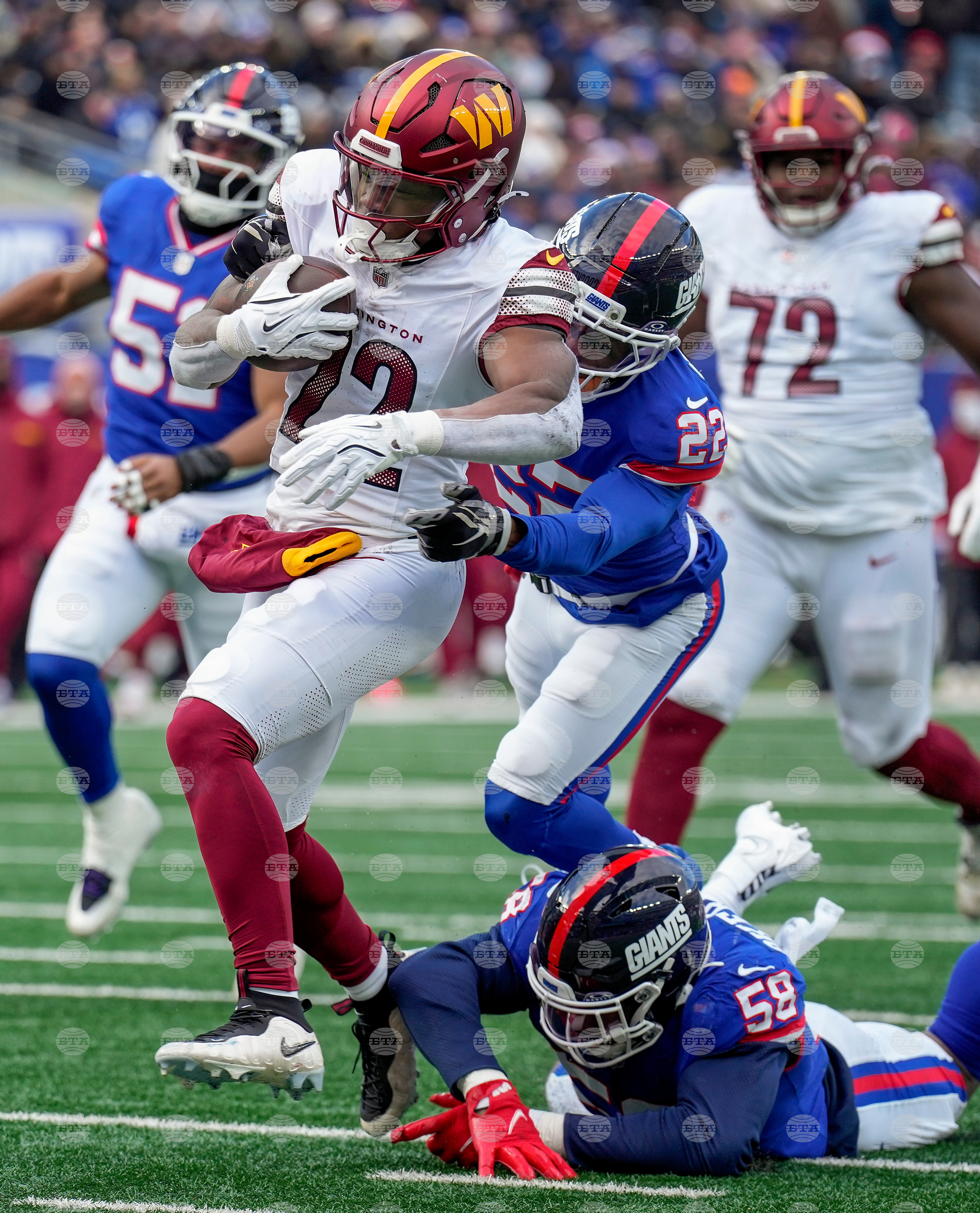 Commanders Giants Football