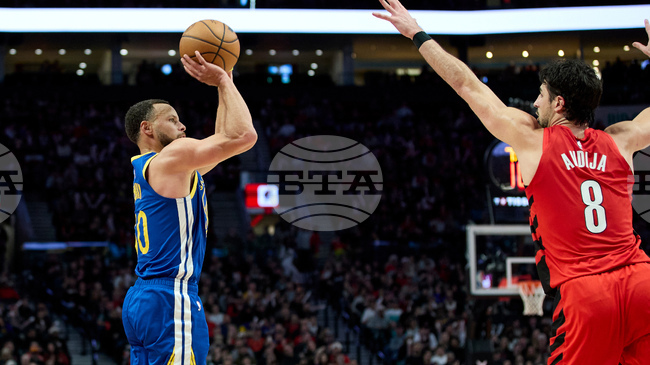 Портланд победи Голдън Стейт в НБА въпреки 48 точки от Стеф Къри