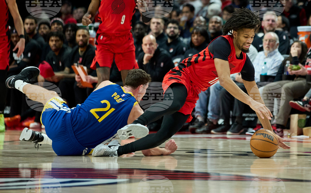 Warriors Trail Blazers Basketball