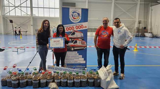 Жители на Разград подпомогнаха кампанията „Аз вярвам и помагам“ с над половин тон стотинки