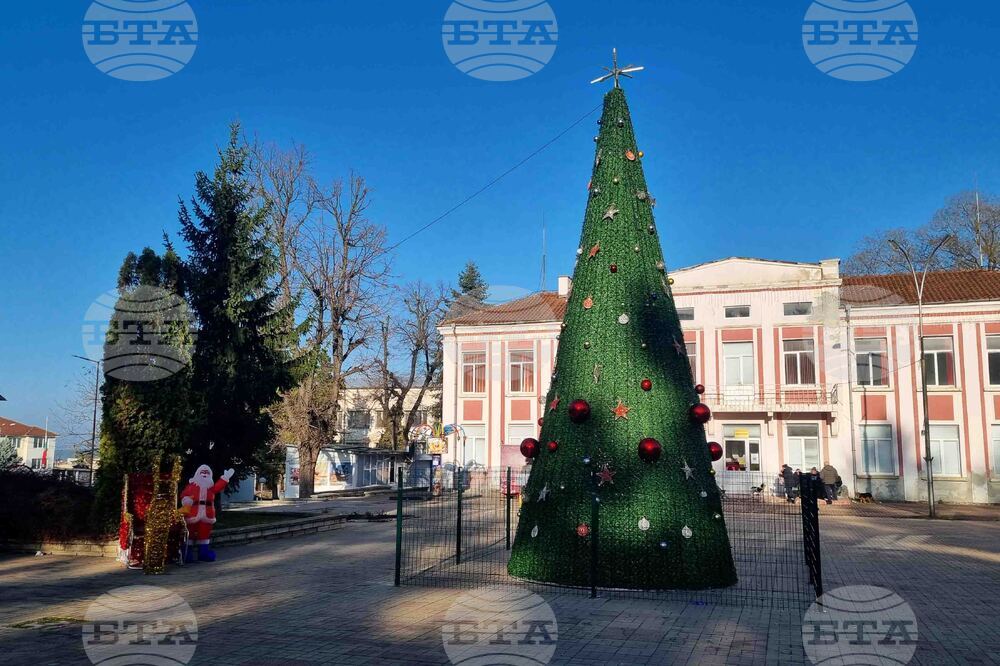 Омуртаг - коледна украса - градска елха