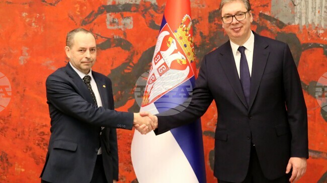 Новоназначеният посланик на България в Сърбия Ангел Ангелов връчи акредитивните си писма на сръбския президент Александър Вучич