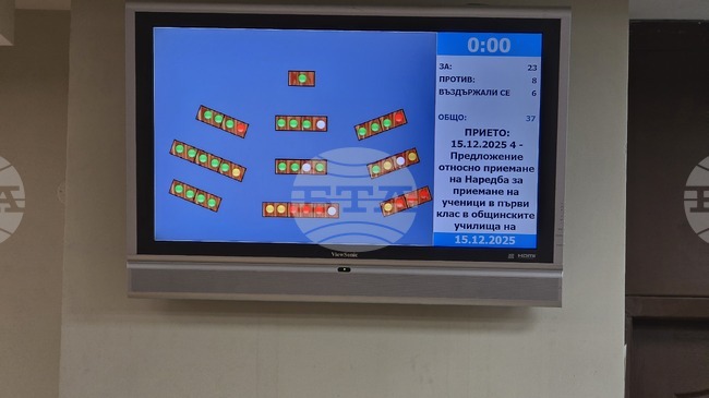 Наредба за прием на ученици в първи клас в общинските училища прие Общинският съвет в Плевен