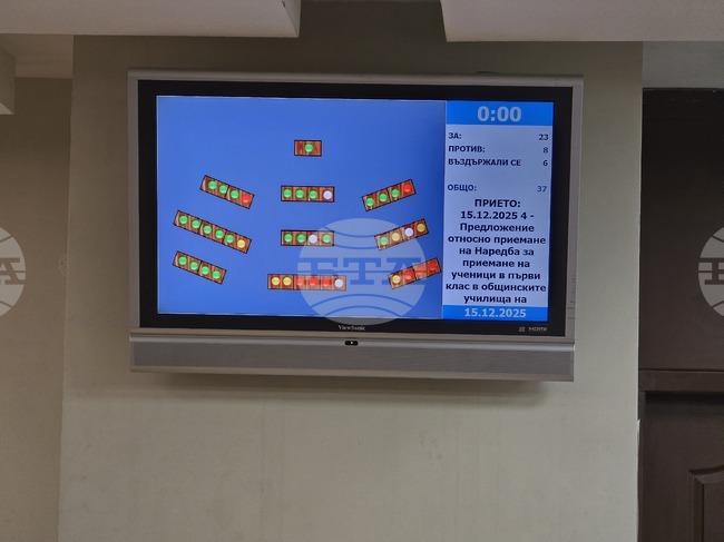 Наредба за прием на ученици в първи клас в общинските училища прие Общинският съвет в Плевен