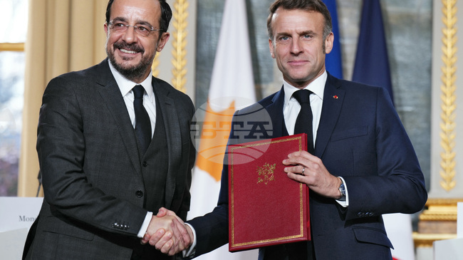 Франция и Кипър подписаха споразумение за стратегическо партньорство